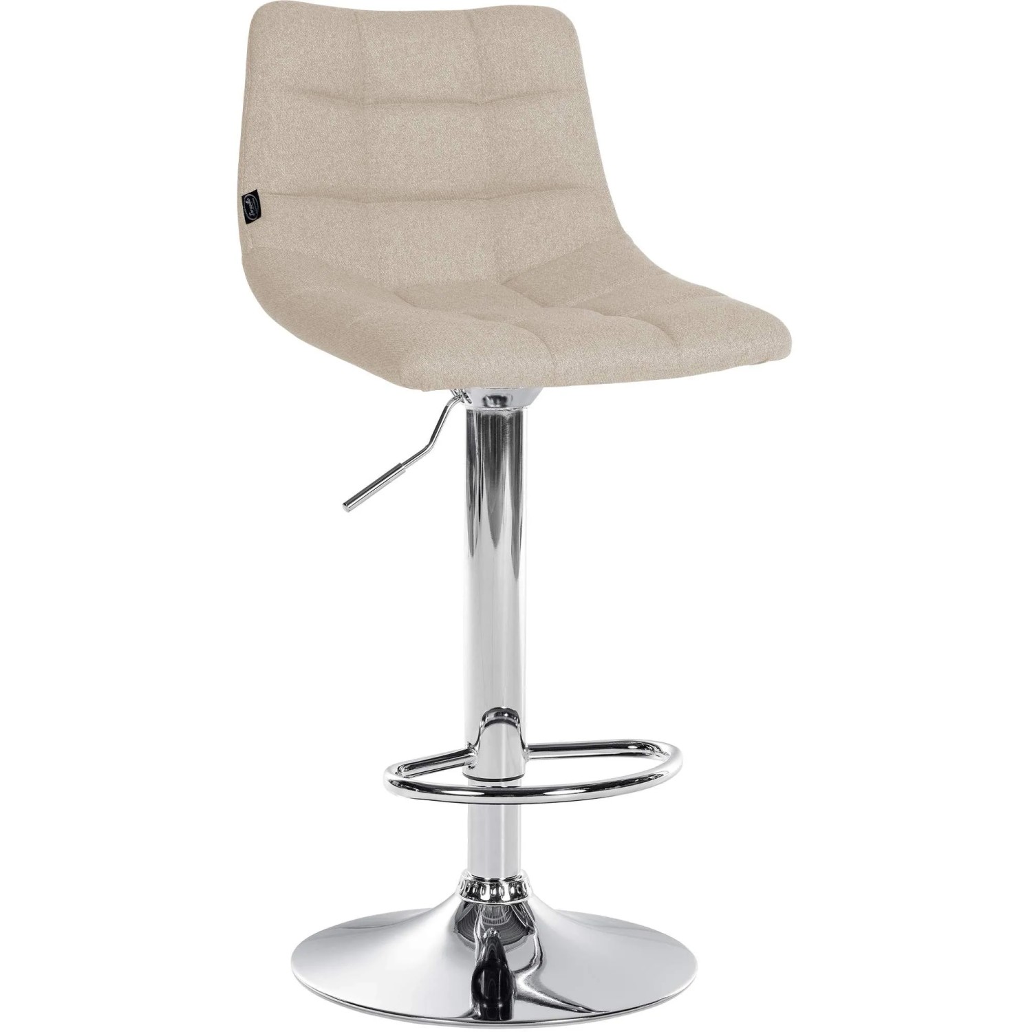 CLP Barhocker Jerry Stoff Creme/Chrom