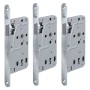 3er Set BASI Zimmertürschlösser ES 927 BB DIN Rechts, Edelstahl, für Innentüren.