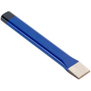 LUX Flachmeißel 200 mm Comfort, blau, aus Chrom-Vanadium-Stahl.