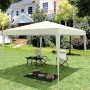 WOLTU Pavillon Pop-Up Wasserdichter Sonnenschutz 3 x 3 m Beige_7
