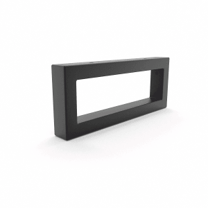 HEVVA Waschtischhalterung RHEIN 10 cm Hoch 25 cm Tief 1 Halter Schwarz