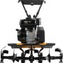 Texas TX611TG Benzin-Motorhacke mit starkem Motor und einstellbarer Arbeitsbreite.