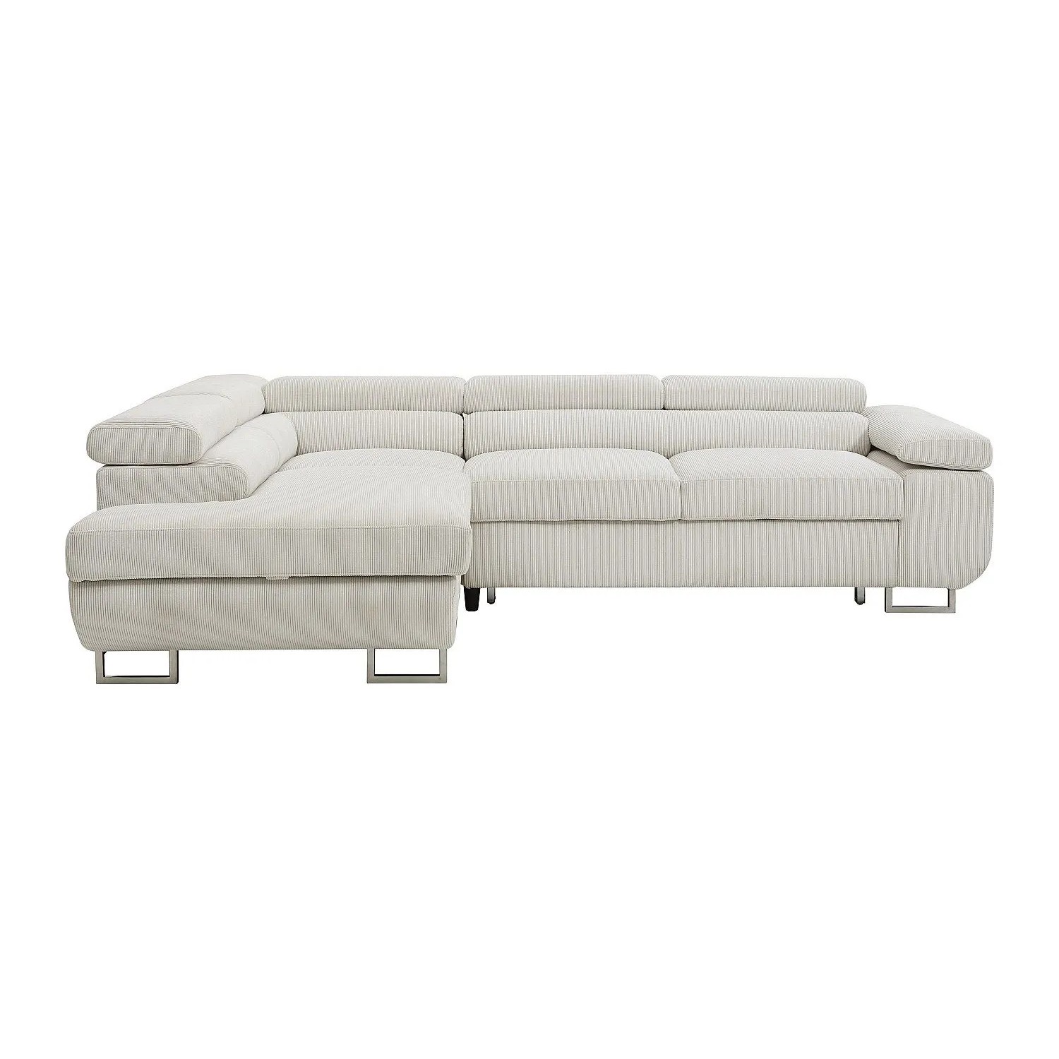 Vente-unique Schlafsofa Nurazio Beige 268 cm