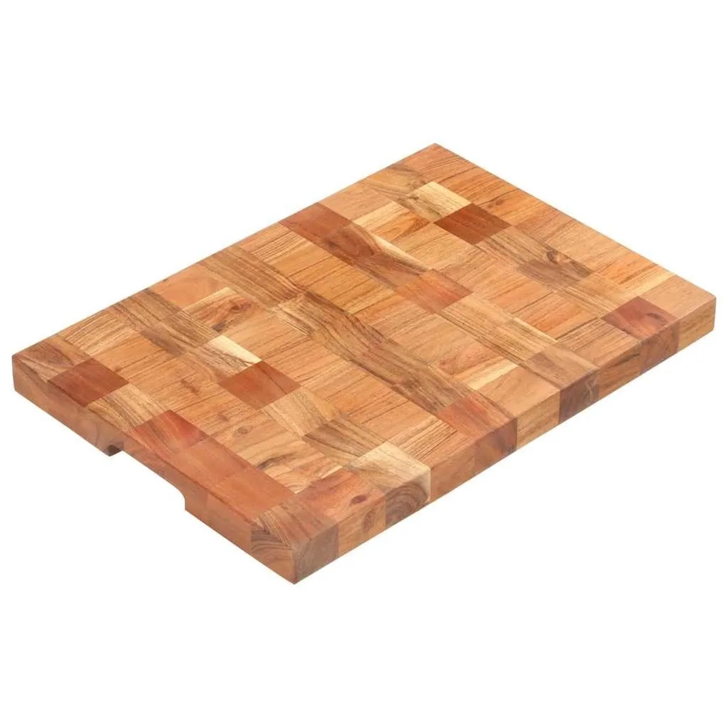 vidaXL Hackblock 50x30x3,8 cm Akazie Massivholz 286572