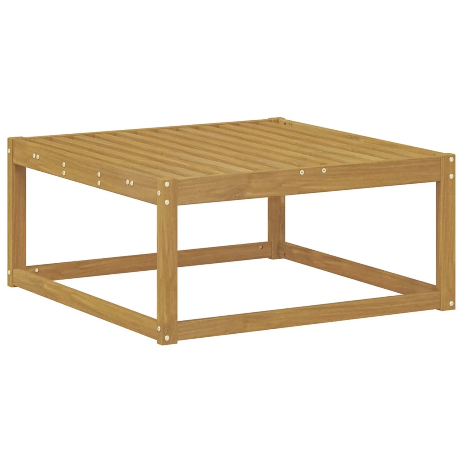 vidaXL Outdoor-Fußhocker Massivholz Akazie Weiß 79 x 79 x 37 cm 901530