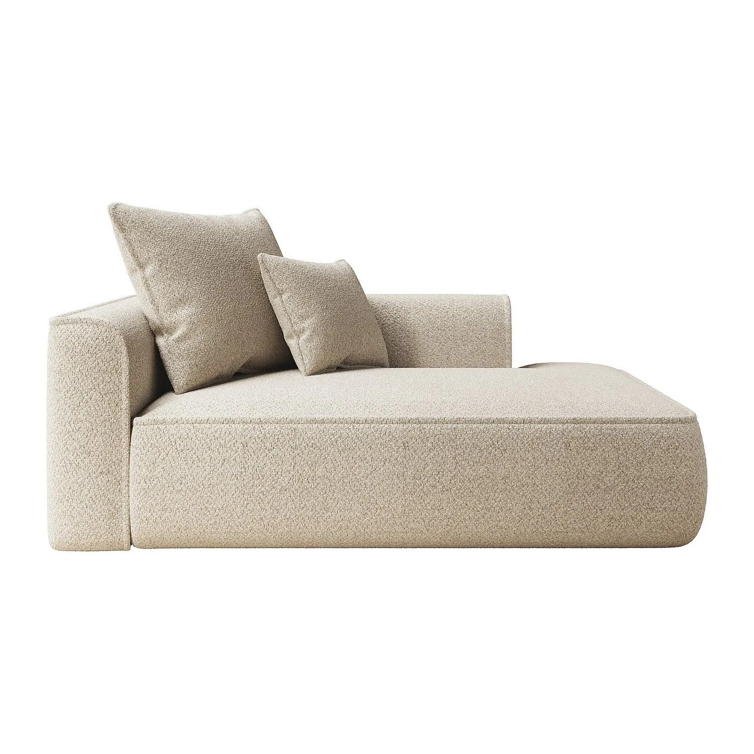 Vente-unique Recamiere Ohne Schlaffunktion Pineta Beige 180 cm