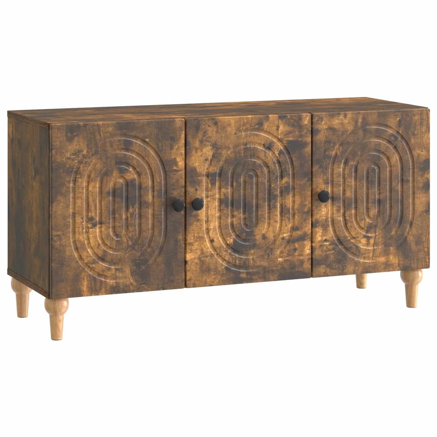 vidaXL TV-Schränk Geräucherte Eiche 99 x 34,5 x 50 cm Holzwerkstoff 894260