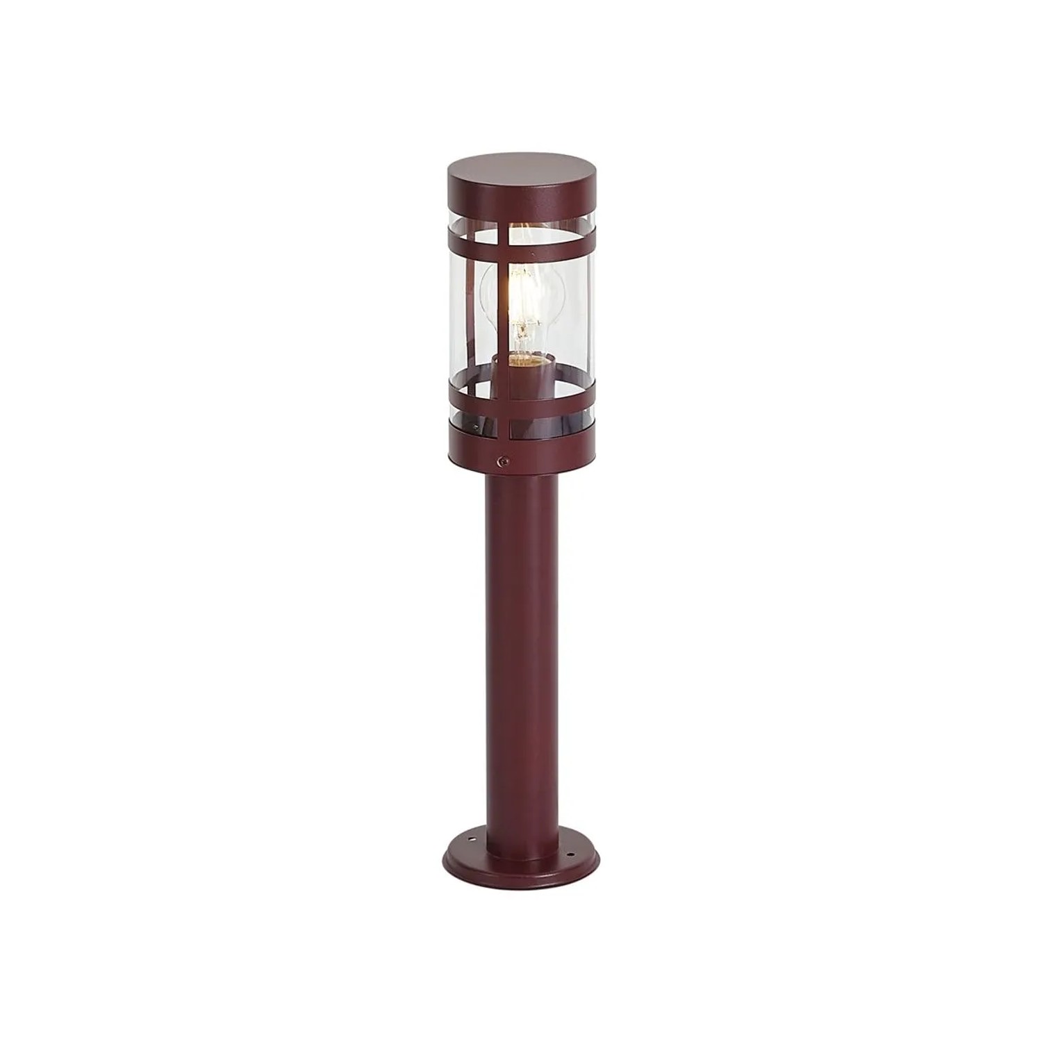 QAZQA Moderne Außenleuchte Dunkelrot 50cm IP44 Gleam
