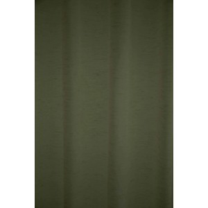 Transparenter, moosgrüner Fenstervorhang Lian mit verdeckten Schlaufen.