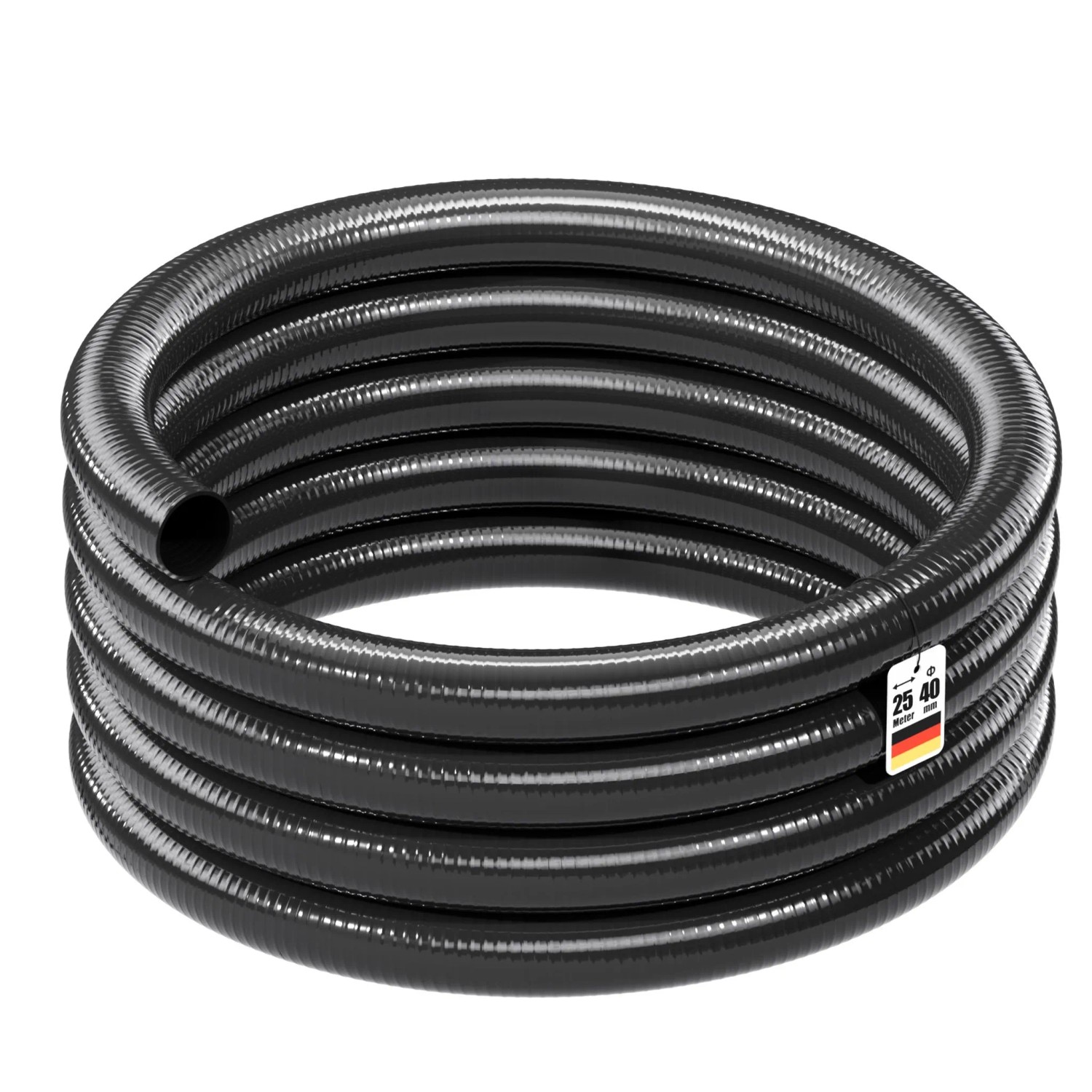 Wiltec Luisiana Om/I 25M Druck- Und Saugschlauch Ø40Mm 470G/M Pumpenschlauch