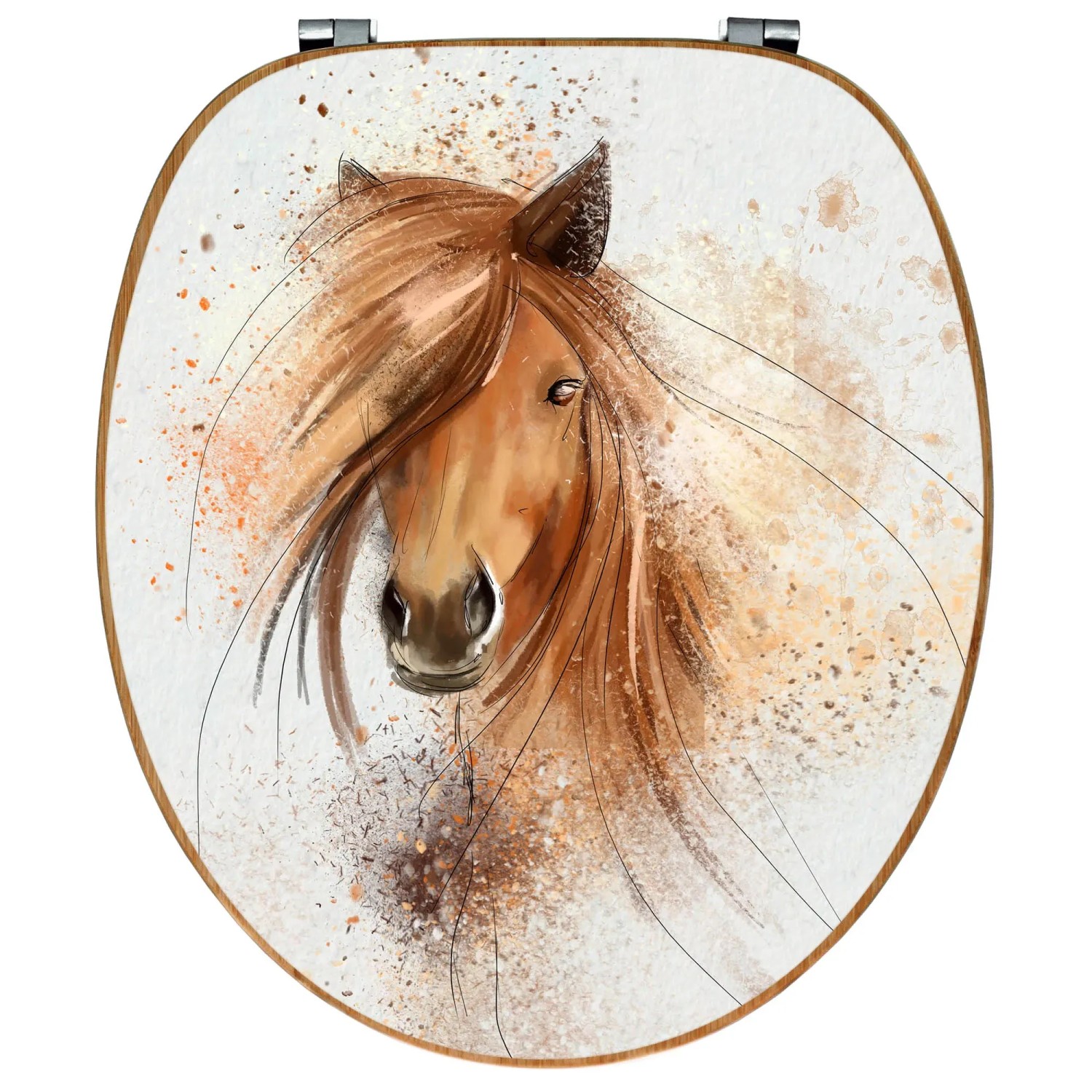 Banjado Bambus WC Sitz Magic Horse Universal kaufen bei OBI