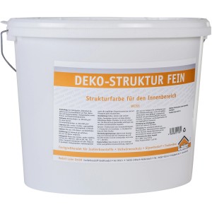 Eimer Laier Deko-Struktur-Wandbeschichtung fein, weiß, 15 kg. Strukturputz für Innenräume.