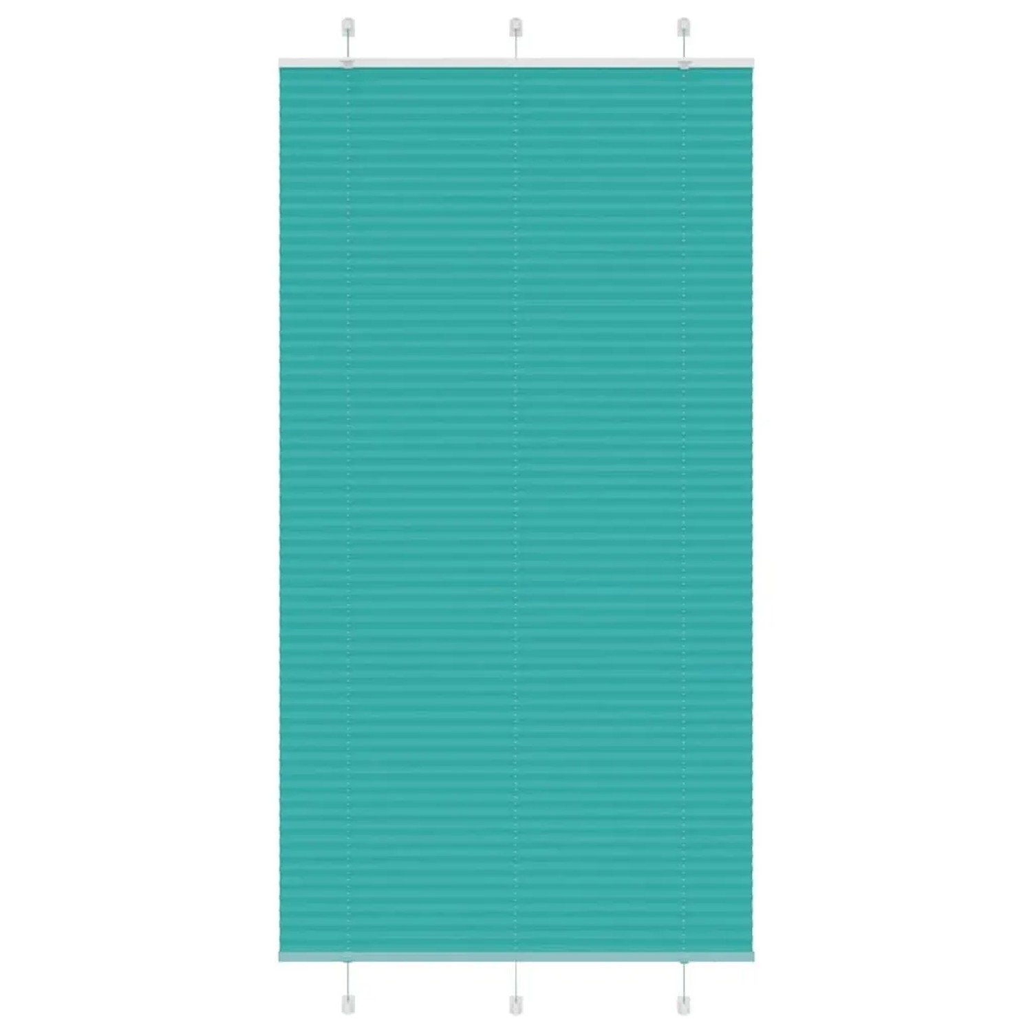 vidaXL Plissee Petrolgrün 105x200 cm Stoffbreite 104,4 cm Polyester 4015416 günstig online kaufen