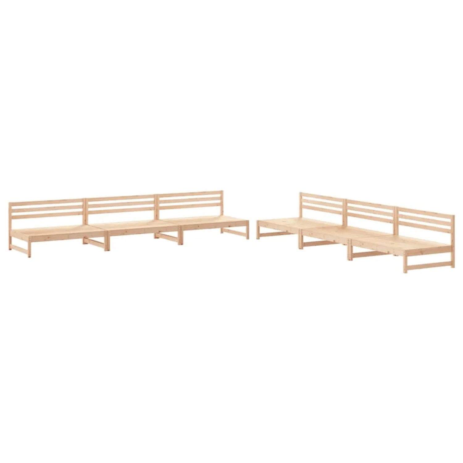 vidaXL 6-Tlg Garten-Lounge-Set Massivholz Kiefer 3186606 günstig online kaufen