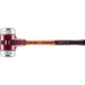 Halder Simplex Schonhammer Ø 80 mm Weichmetall mit Tempergussgehäuse