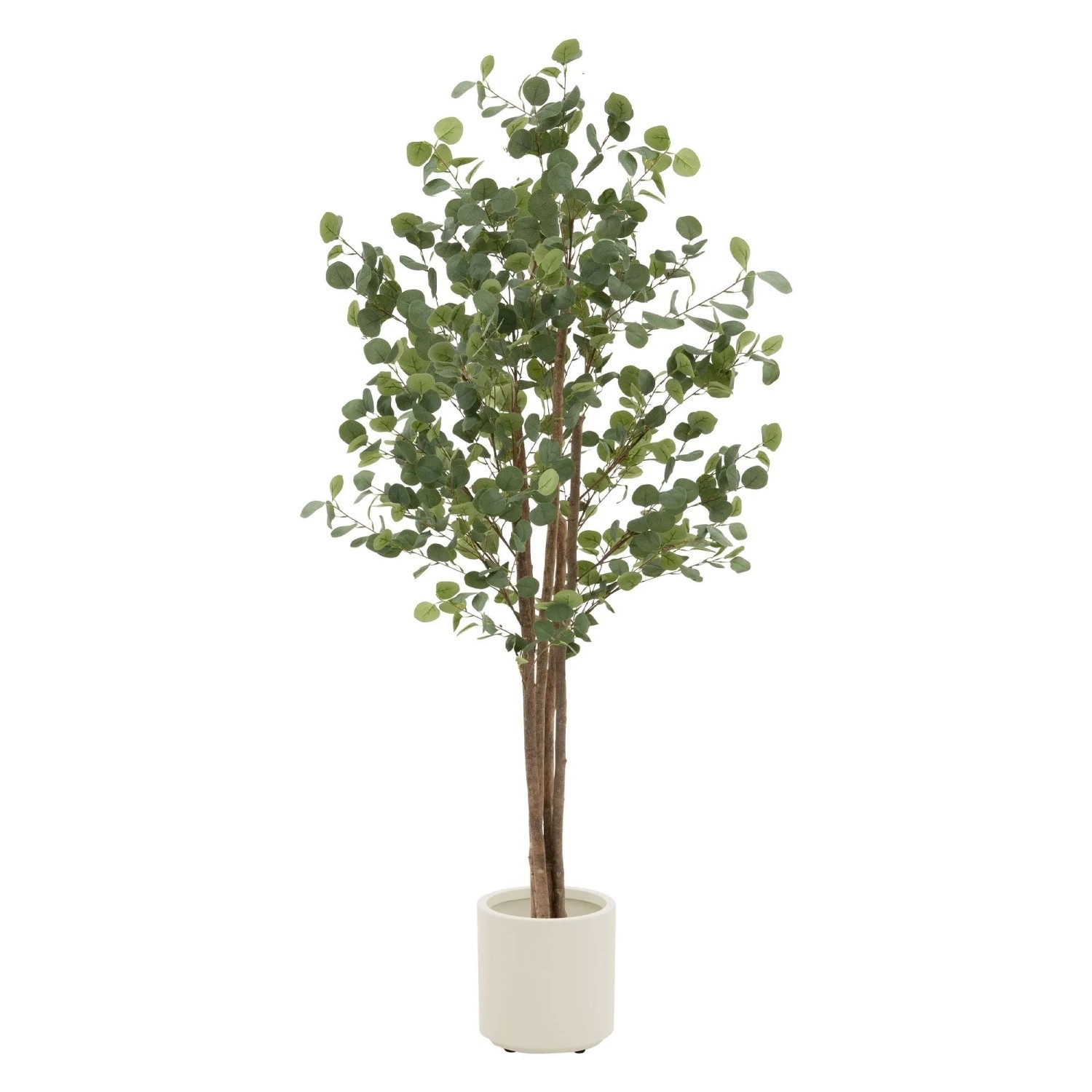 ML-Design Künstliche Eukalyptus 180 cm mit Naturholzstamm Outdoor günstig online kaufen