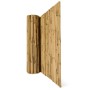 Flexibler Bambus-Sichtschutzzaun 90x250cm, teilweise gerollt, in Naturfarbe. Ideal für Garten & Balkon.