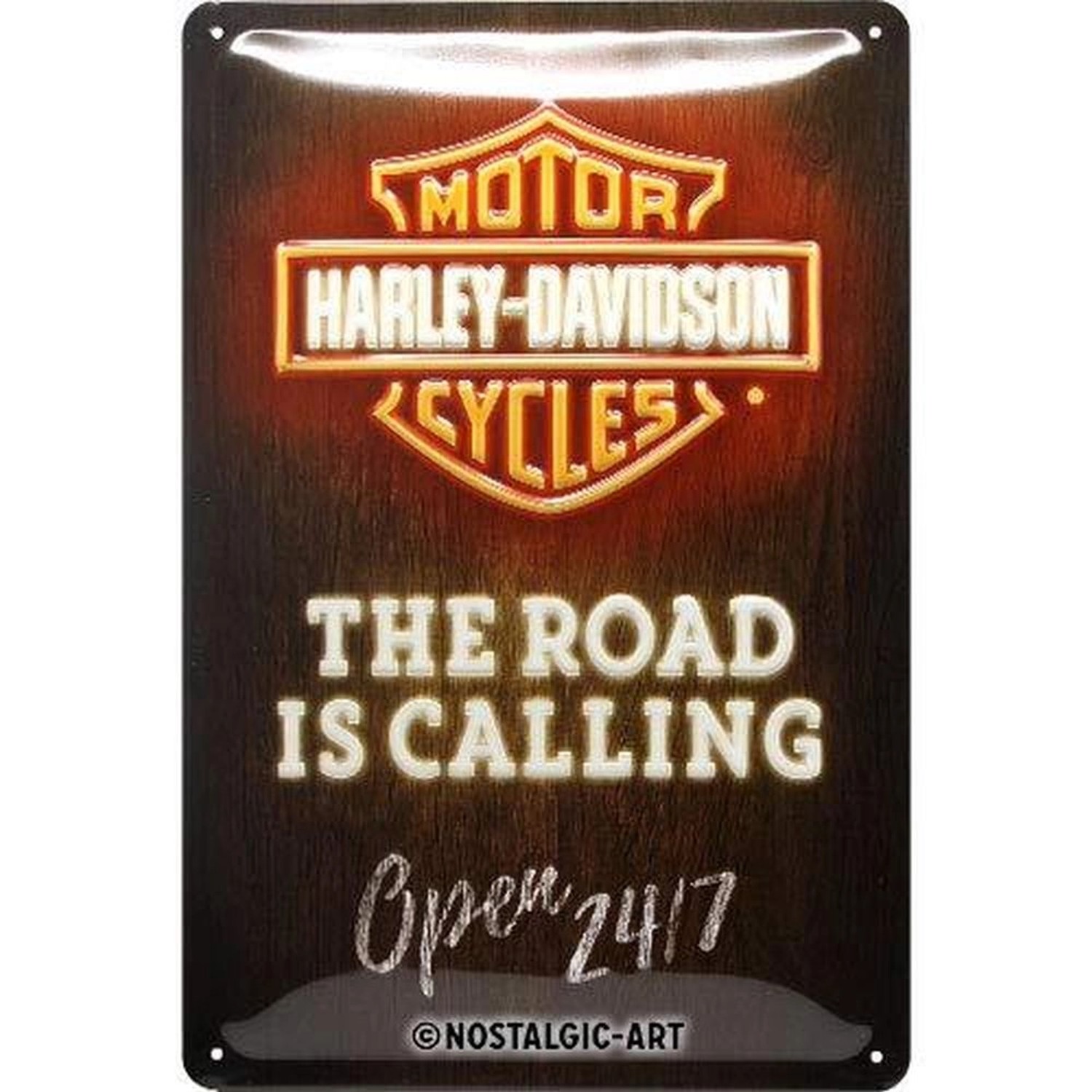 Nostalgic-Art Blechschild 20 x 30cm - Harley-Davidson - Road Is Calling günstig online kaufen