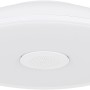 Weiße Globo LED-Deckenleuchte Raffy Ø 28 cm mit integriertem Lautsprecher.