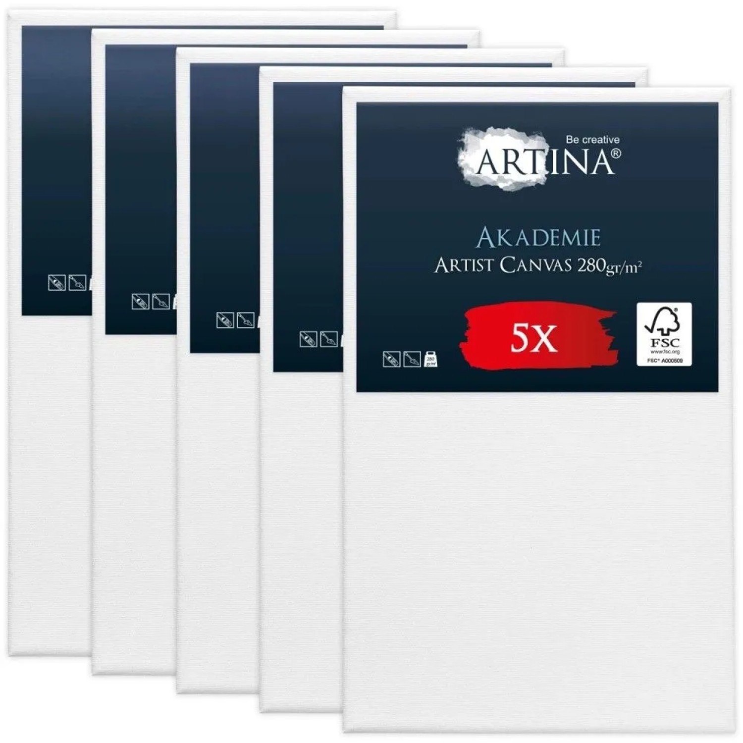Artina Akademie Keilrahmen 50x80cm FSC 5tlg
