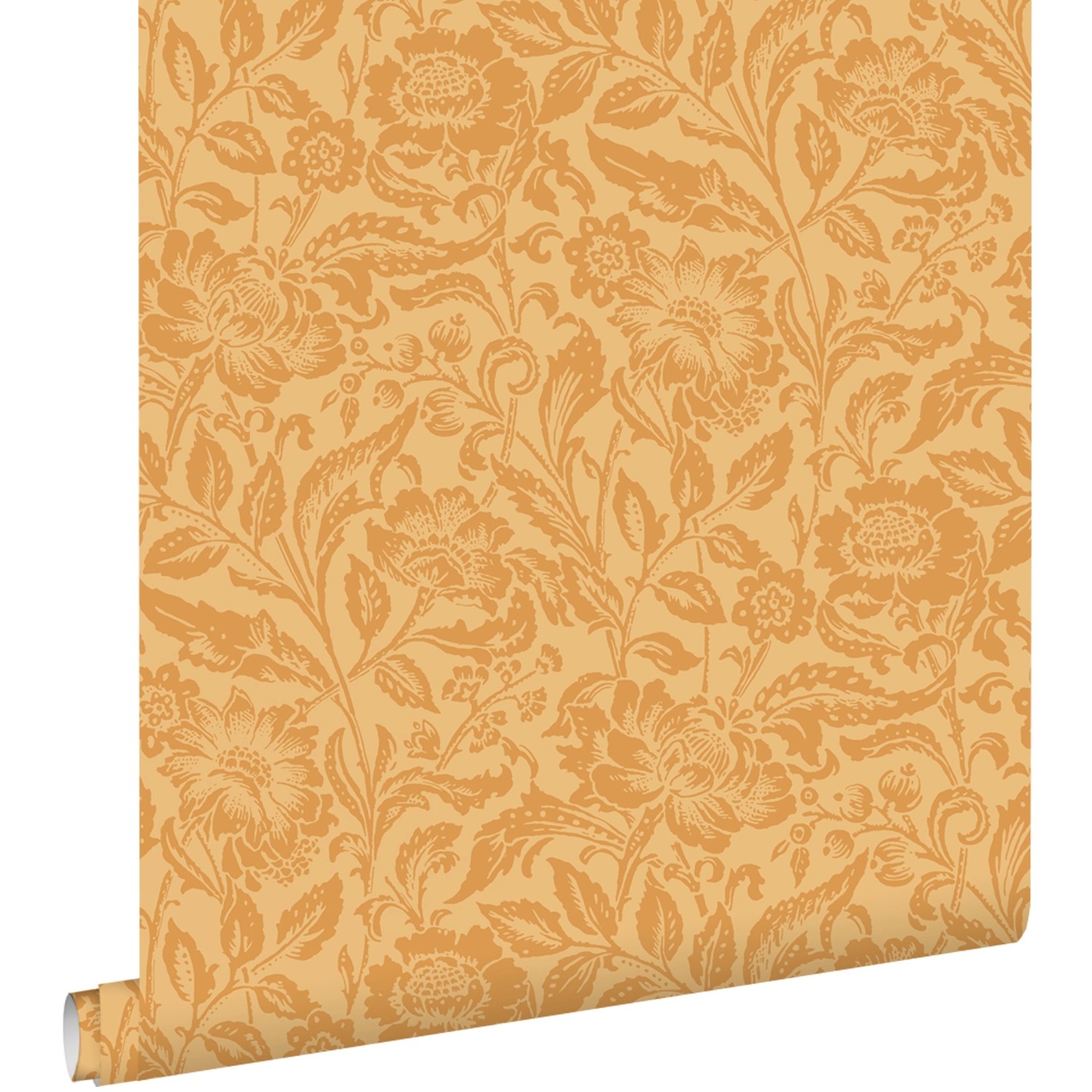 ESTAhome Tapete Blumenmuster Orange 50 x 900 cm günstig online kaufen