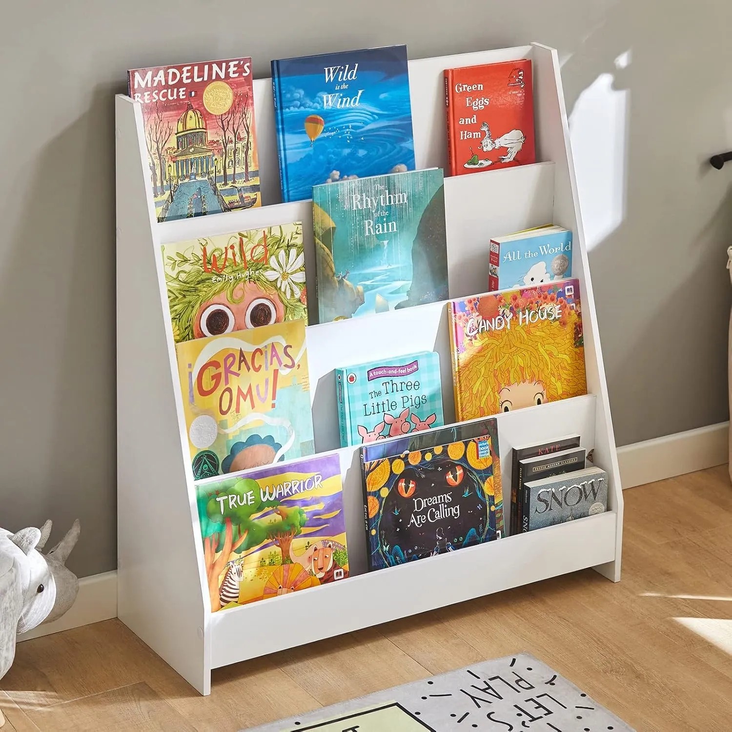 SoBuy Kinder Bücherregal KMB32-W Weiß 4 Ablagen kaufen bei OBI