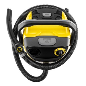 Kärcher WD 5 Control S Nass-Trockensauger, gelb/schwarz, 25 l, 1200 W, mit Schlauch.