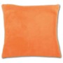 Orangefarbene Kissenhülle Kuschel, 40x40 cm, ohne Füllung. Ideal für Sofa und Gartenstuhl.