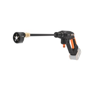 Worx Hydroshot WG621E.9 Mitteldruckreiniger mit Akku, ideal für Reinigung und Bewässerung.