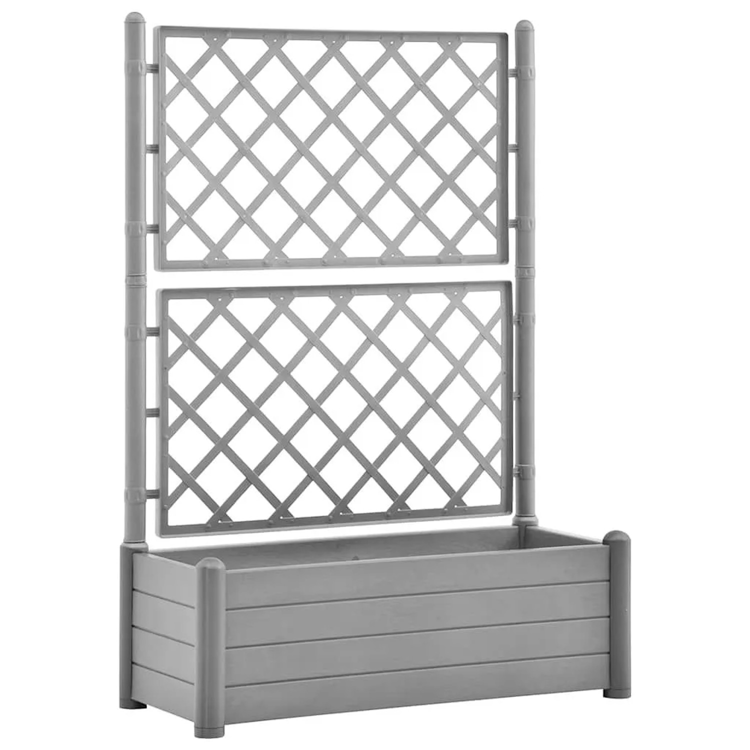 Furnicato Pflanzkübel Mit Spalier 100x43x142 Cm Pp Steingrau