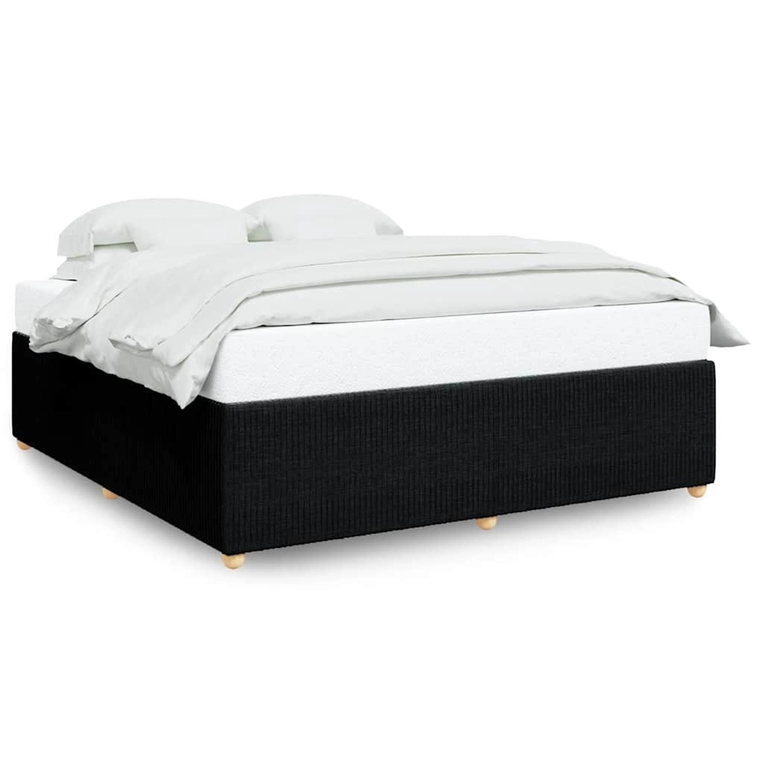 vidaXL Bettgestell ohne Matratze Schwarz 180x200 cm Stoff 3284958 günstig online kaufen