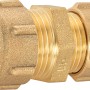 Klemmring-Reduzierstück aus Messing, 15 mm auf 18 mm, für Kupferrohrverbindungen.