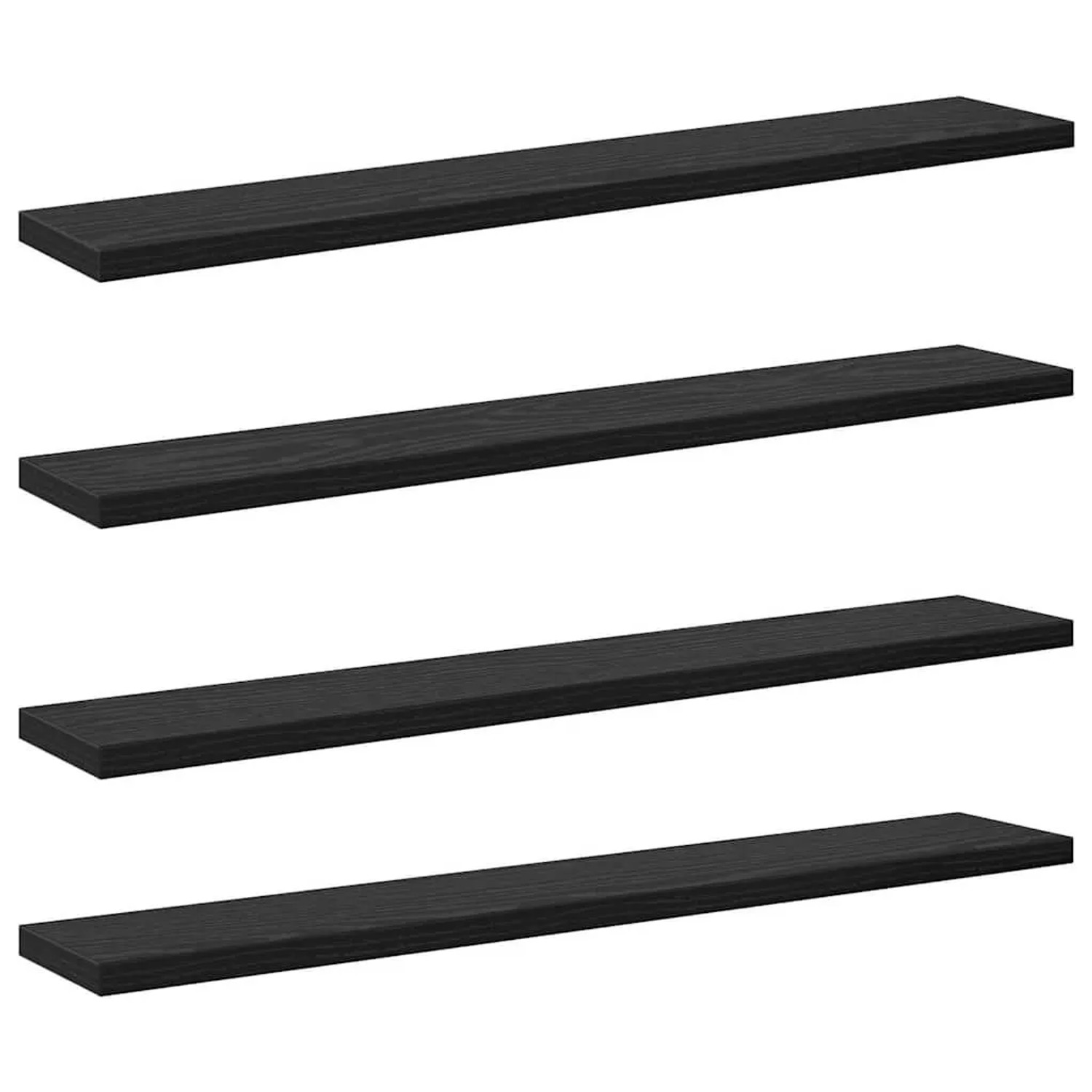 vidaXL Regalbrett 4 Stk Schwarz 60 x 10 x 1,5 cm Holzwerkstoff 875051 kaufen bei OBI