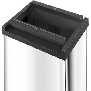 Hailo Mülleimer Big-Box Swing L, 35 l, Schwarz, mit Schwingdeckel. Ideal für Küche & Büro.