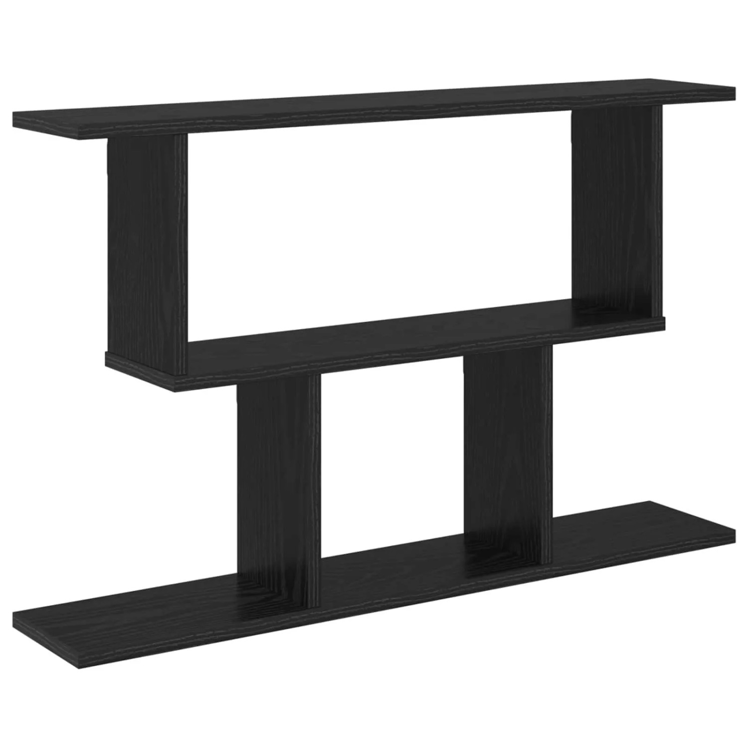 vidaXL Wandregal Schwarze Eiche 80 x 15 x 50,5 cm Holzwerkstoff 8012285