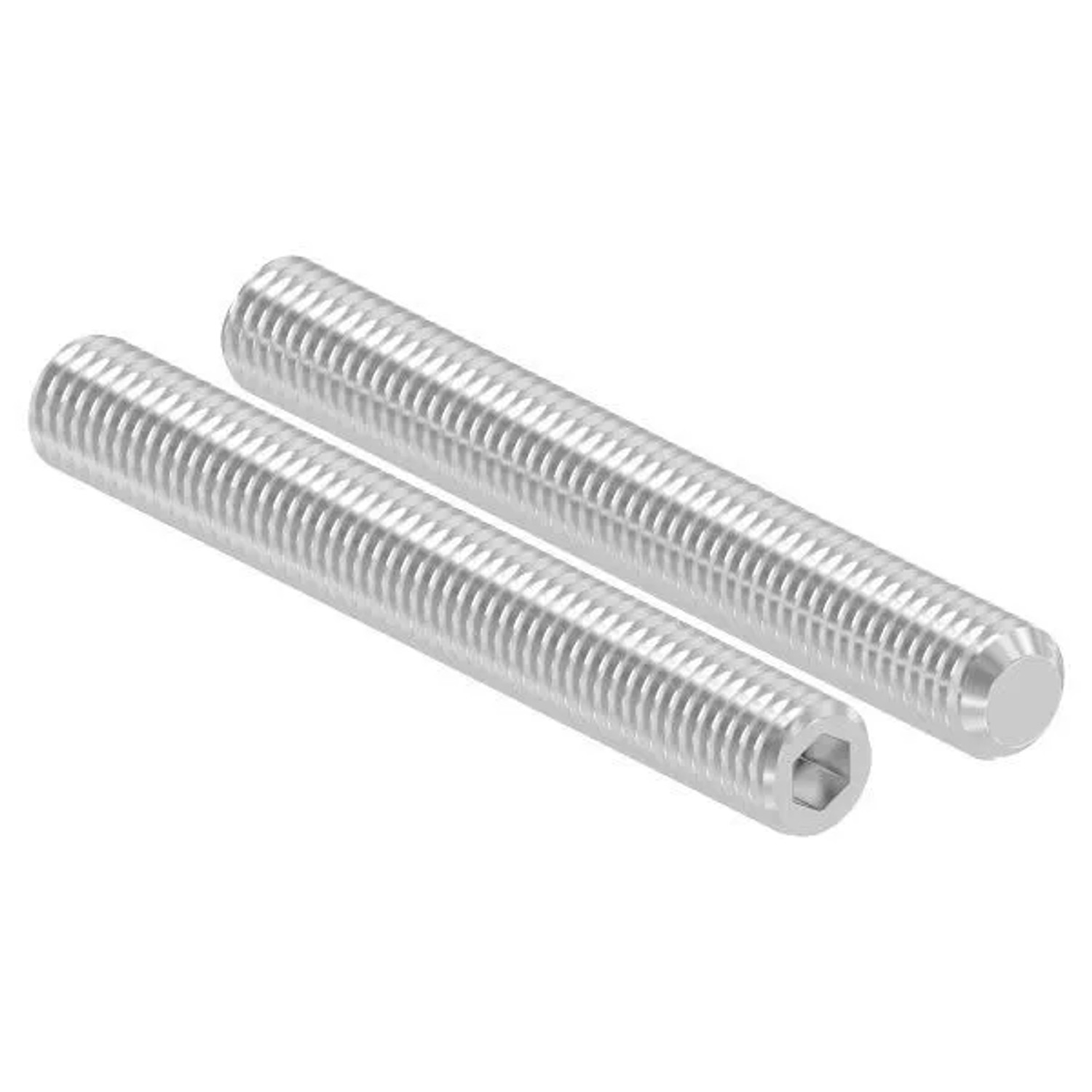 FeNau Gewindestift V2A M10x80 Innensechskant Kegelkuppe DIN 913