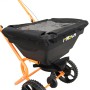 Monstershop 25L Streuwagen für Saatgut, Dünger und Salz mit Regenschutz.