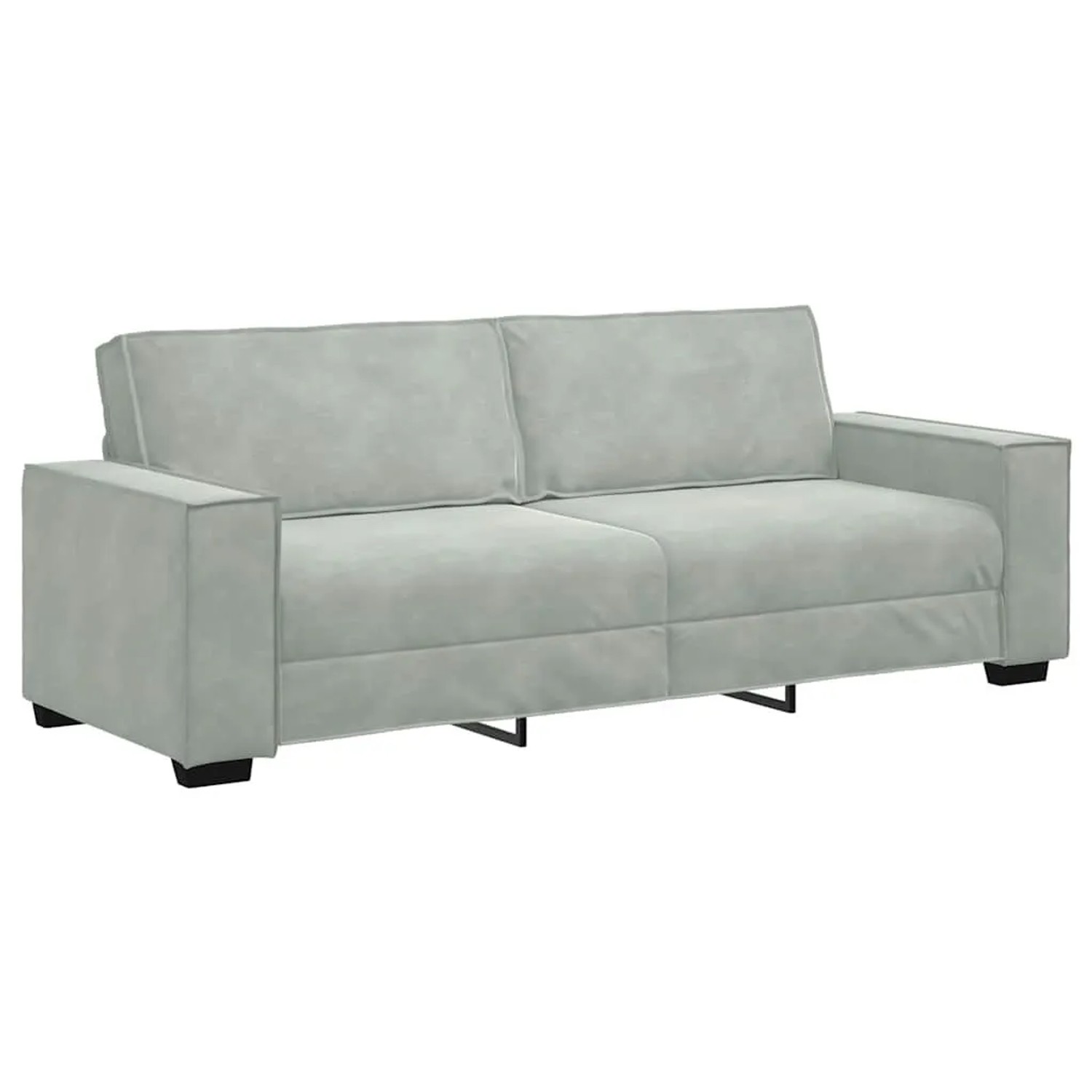 vidaXL 3-Sitzer-Sofa Hellgrau 180 cm Samt 4105030 günstig online kaufen
