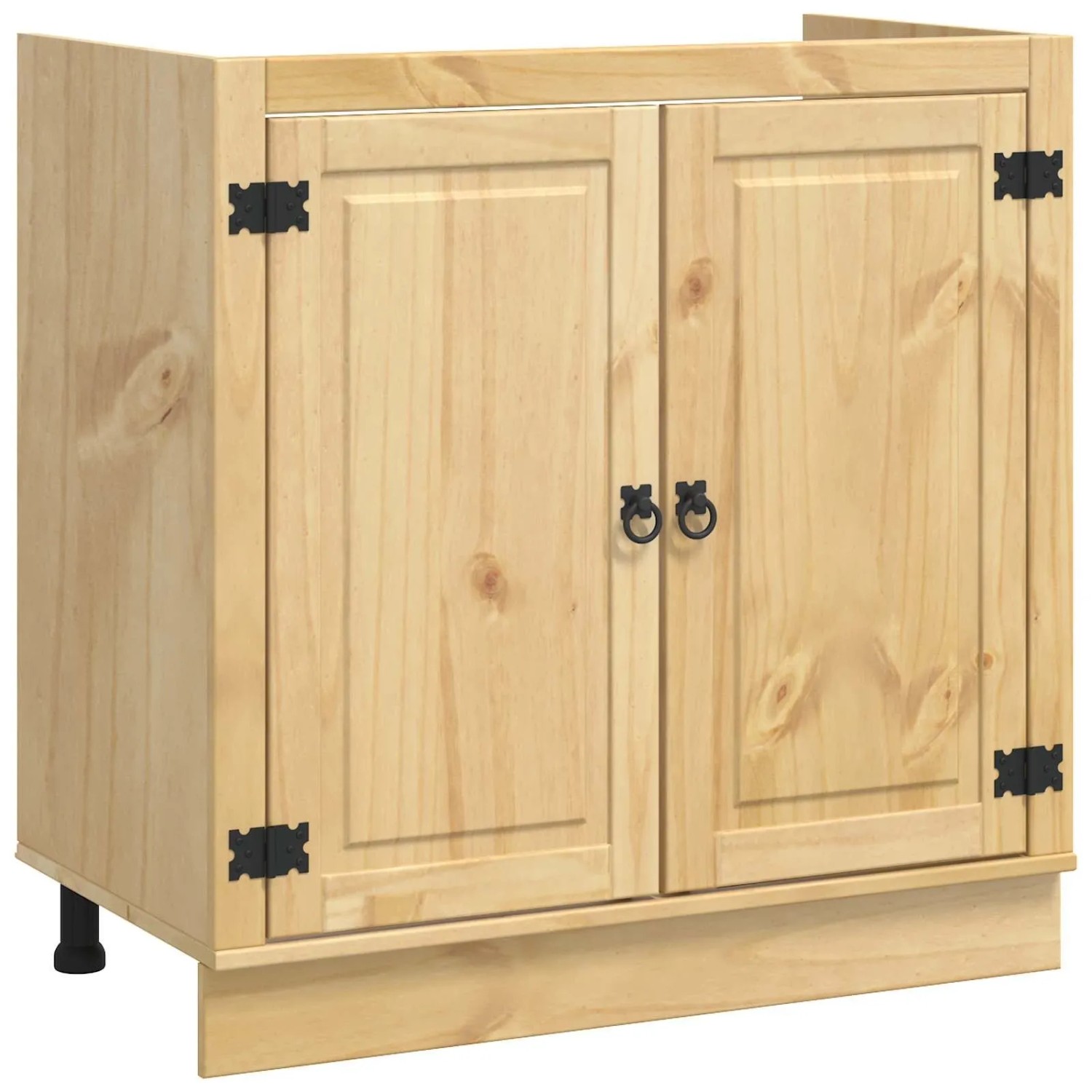 vidaXL Schrank mit Tür Honig 80 x 46 x 81,5 cm Massives Kiefernholz 4200757 günstig online kaufen