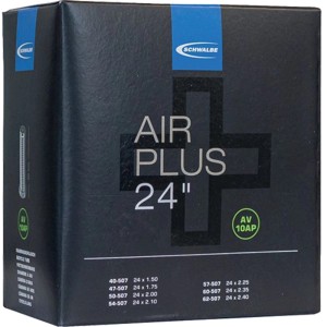 Schwarze Schwalbe AIR Plus Fahrradschlauch-Verpackung, 24 Zoll, AV10-40 Ventil. Reparatur & Ersatzteil.