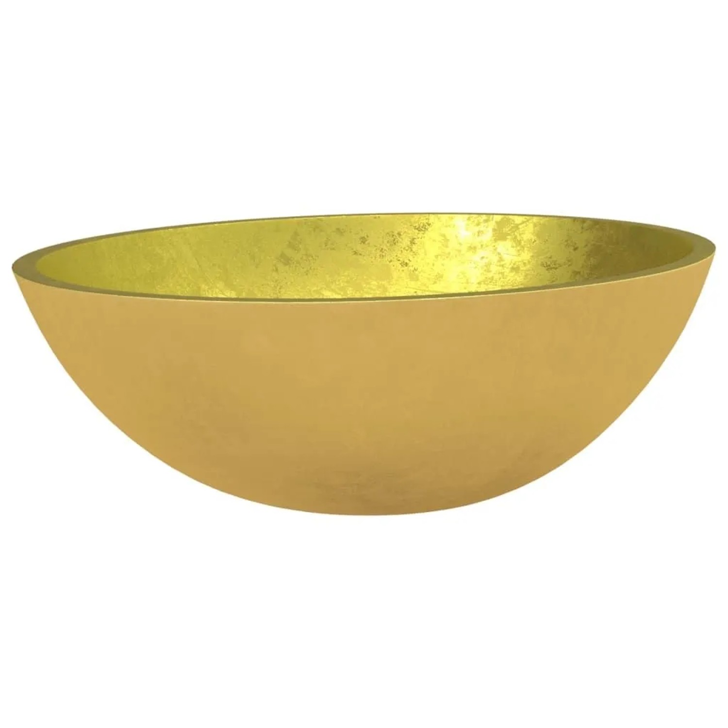 vidaXL Waschbecken Glas 50x37x14 cm Gold 345261 günstig online kaufen