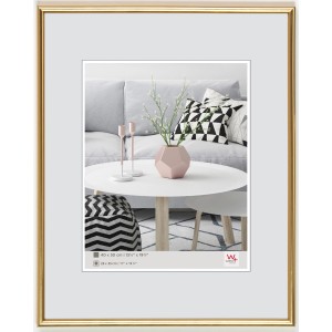 Walther Design Galeria Bilderrahmen 50x70 cm, Goldener Kunststoffrahmen für Fotos und Bilder.