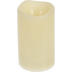 Elfenbeinfarbene LED Kerze, 12,5 cm, für Innen- und Außenbereich.