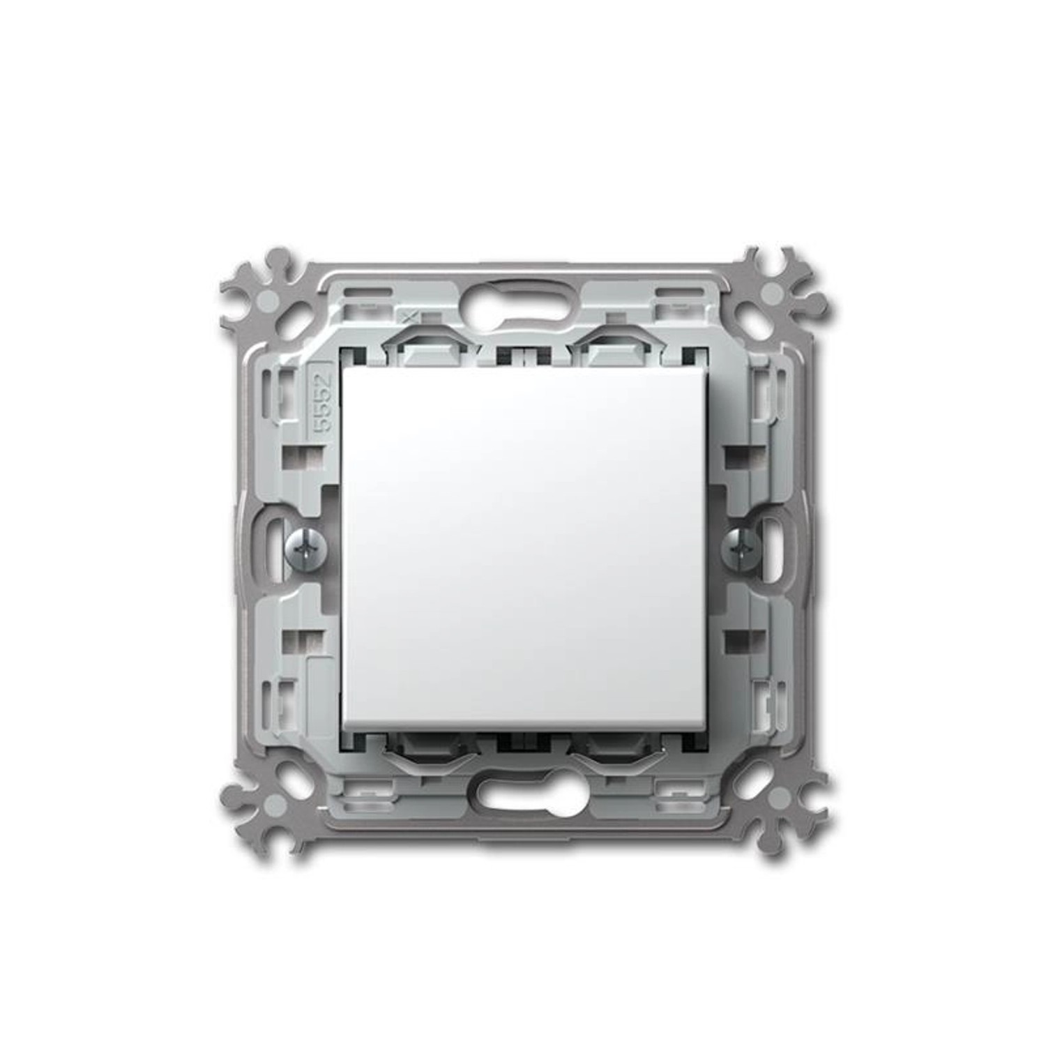 TEM MODUL PLUS Kreuz Schalter Weiß 250V16A UP