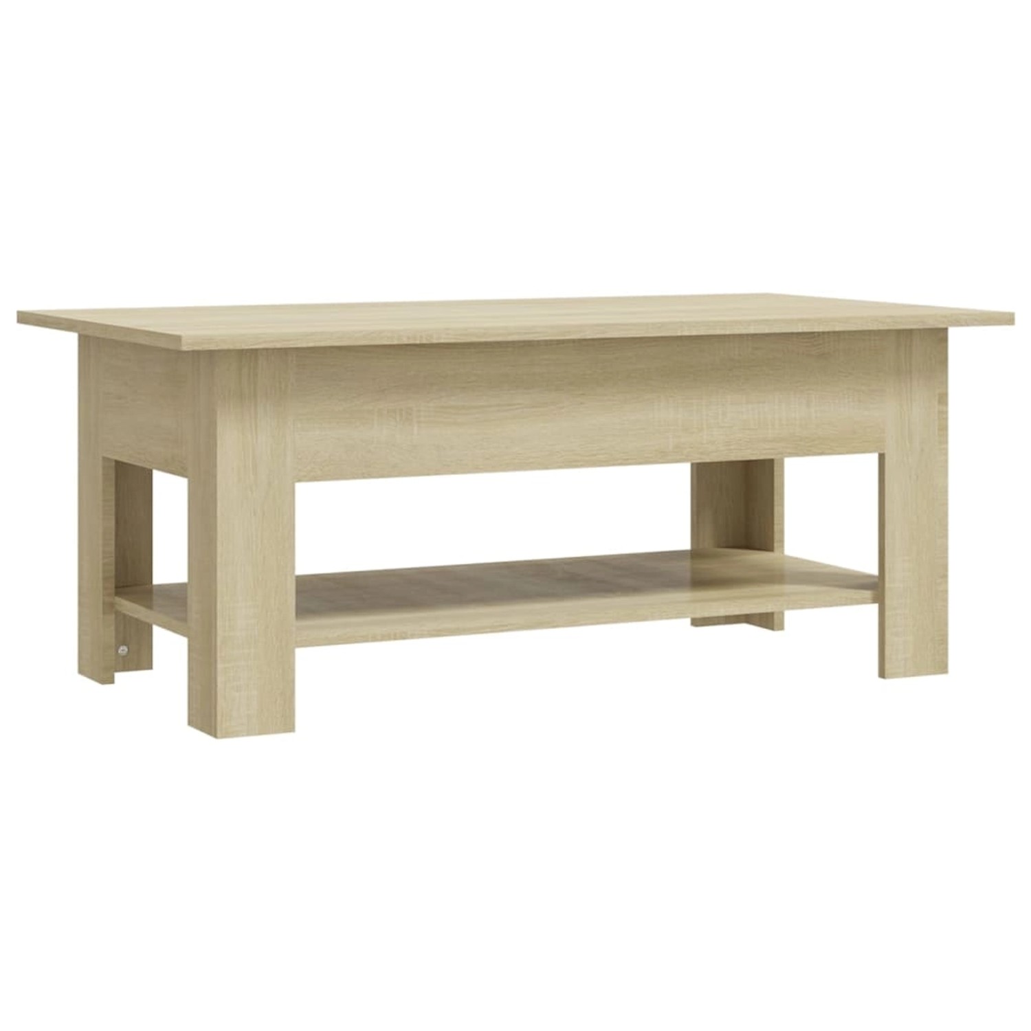 Couchtisch Sonoma-eiche 102x55x42 Cm Spanplatte günstig online kaufen