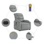 vidaXL Massage-Relaxsessel Hellgrauer Stoff 3206915_6