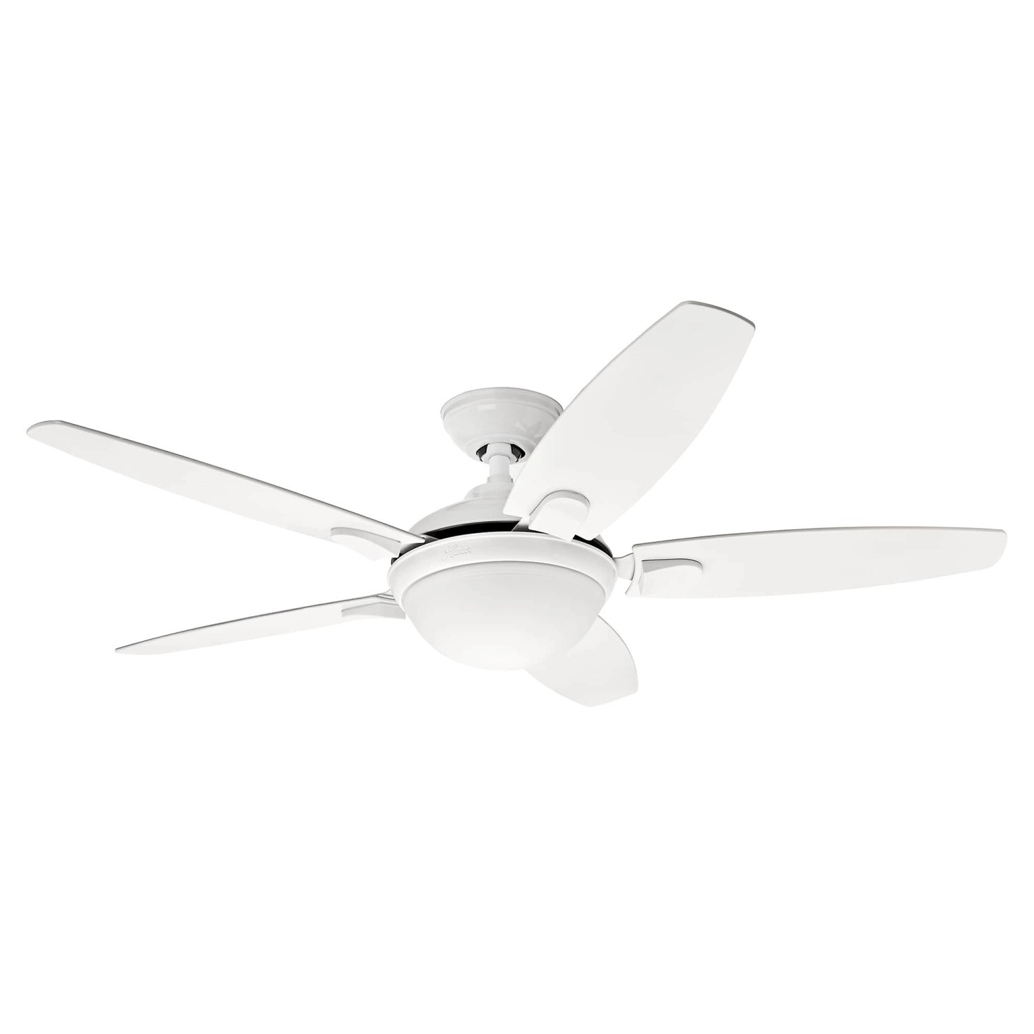 HUNTER FANS Deckenventilator Contempo 132 cm Weiß mit Beleuchtung und Fernb günstig online kaufen