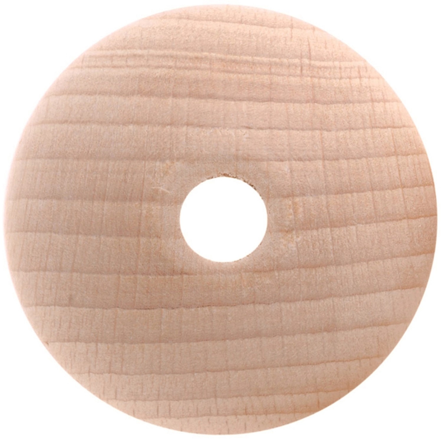 Rohholzkugel, Ø 40mm, mit Bohrung, 3er Set, für Schmuckbasteln.