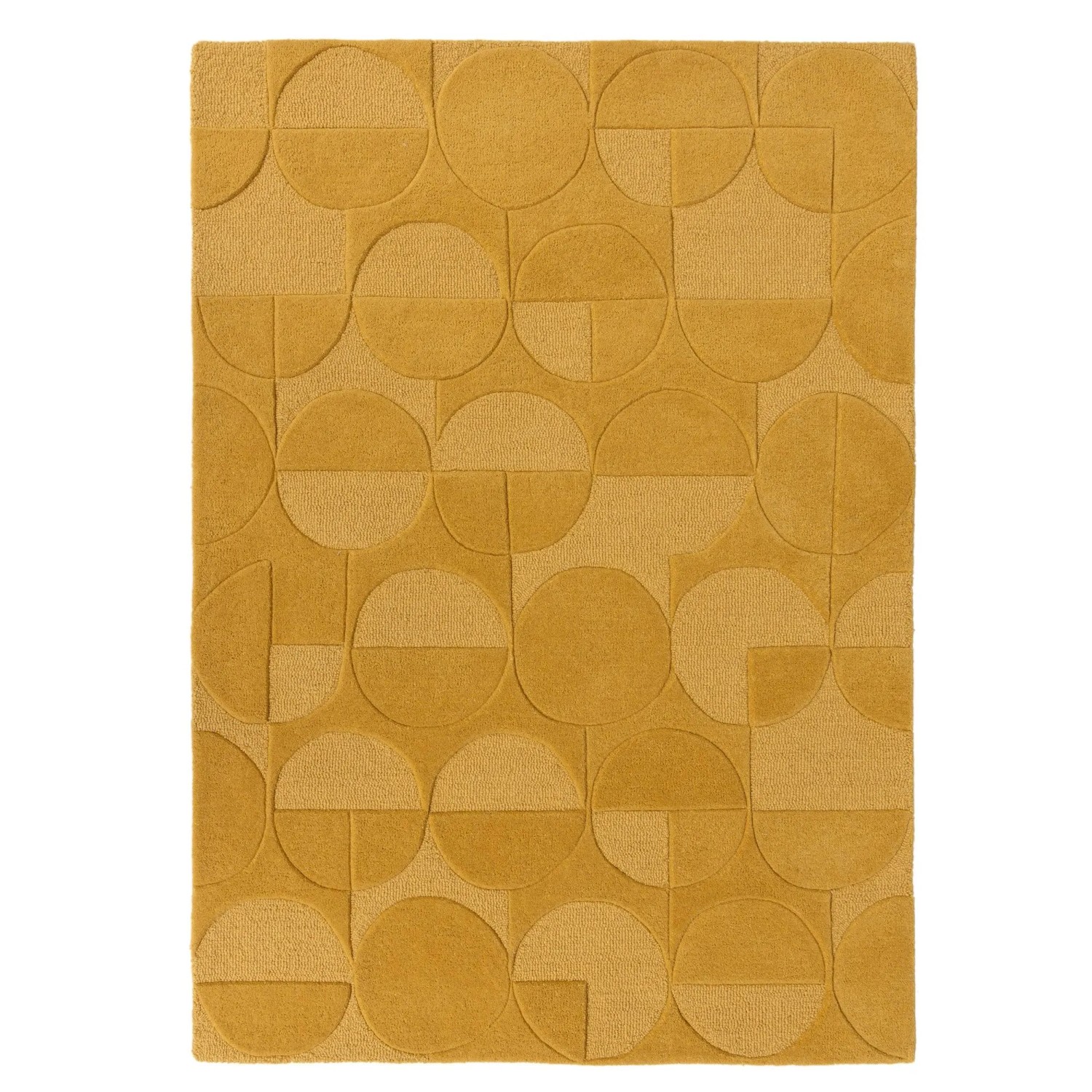 Flair Rugs Wollteppich Gigi 120 cm x 170 cm Ocker