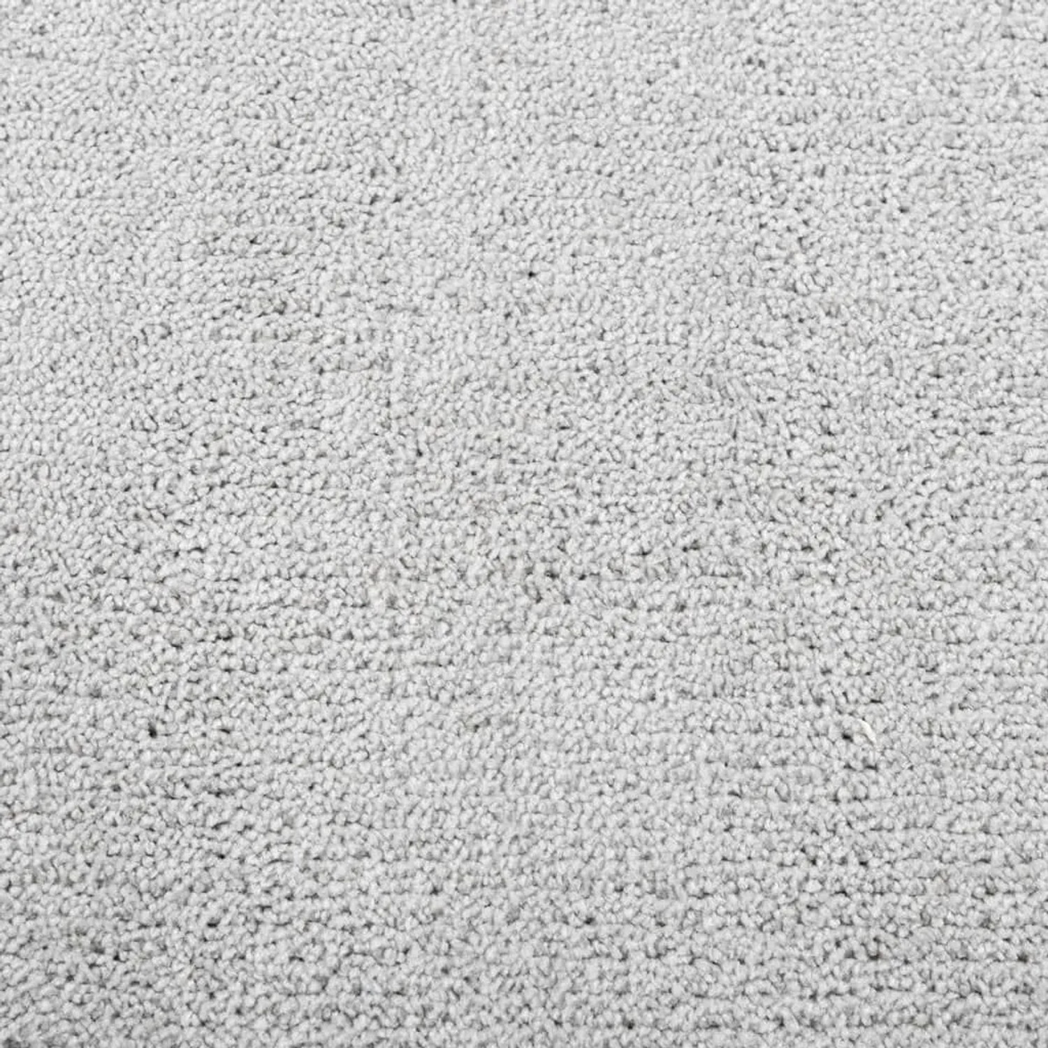 Grauer Kurzflor-Teppich OVIEDO aus weichem Polyester, 80x250 cm. Dichte, flauschige Textur für Wohnräume.